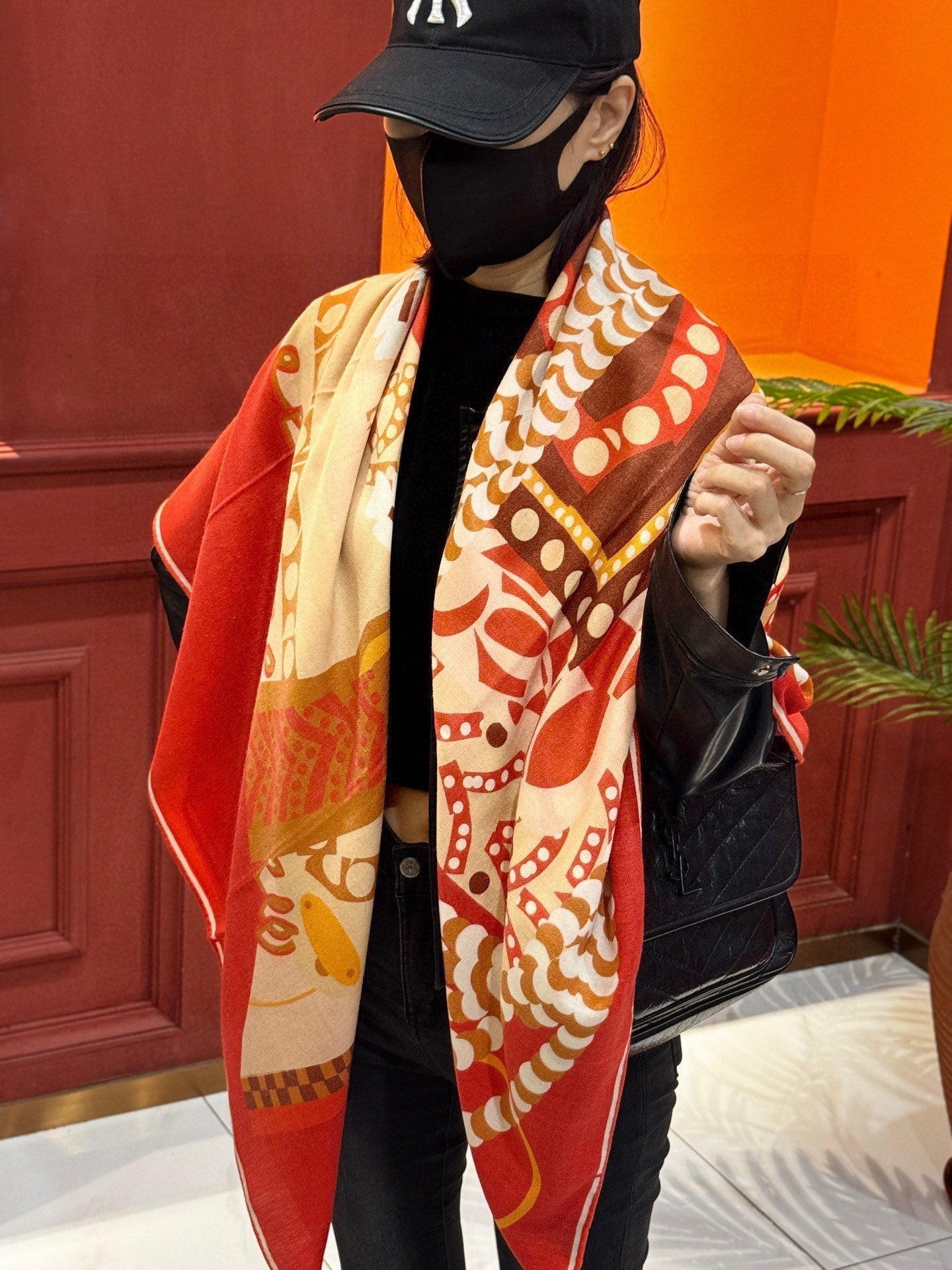 HERMES HERMES 25S SCARF 140 IN SILK 854764
