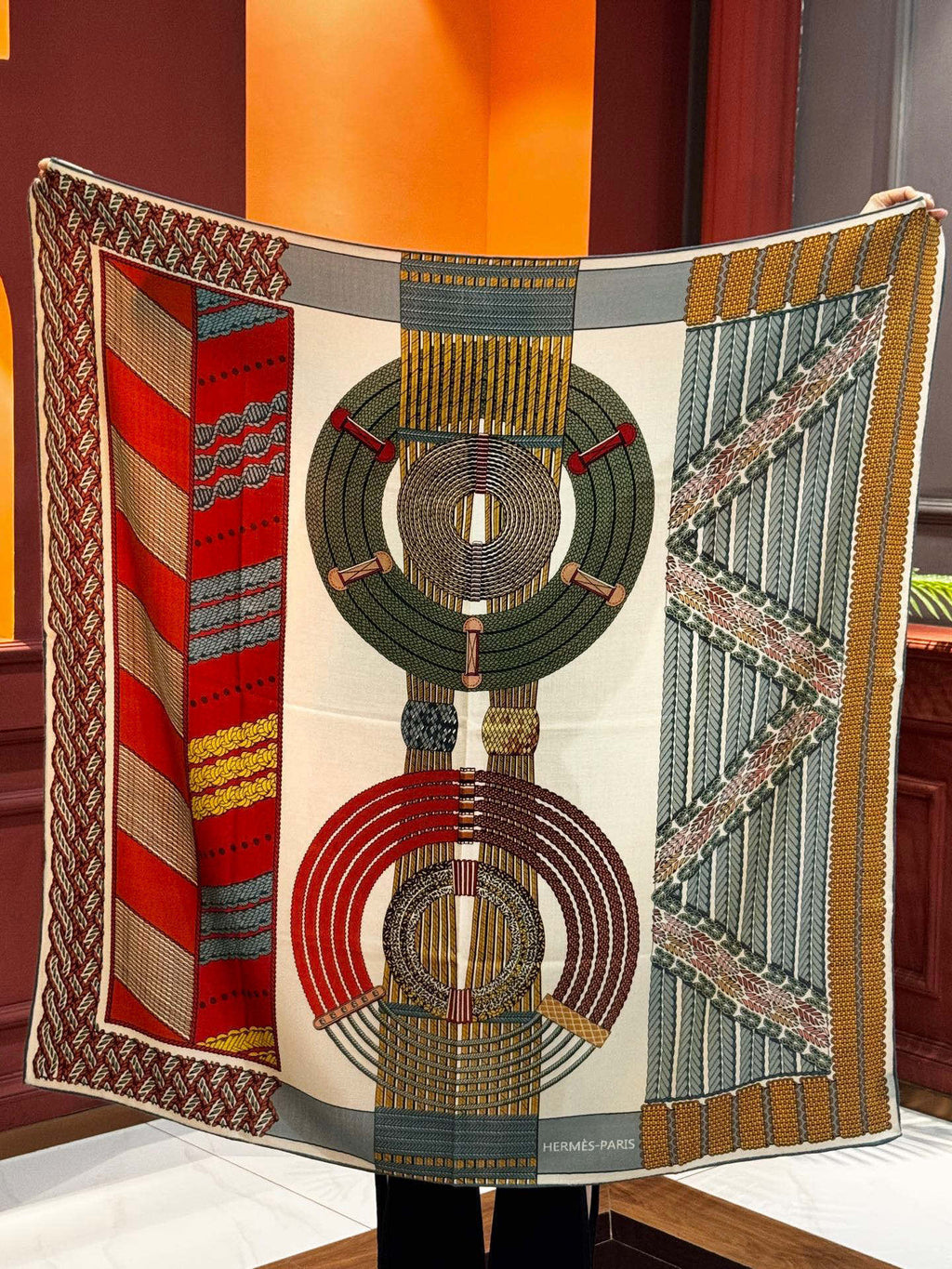 HERMES HERMES 25S SCARF 140 IN SILK 854806