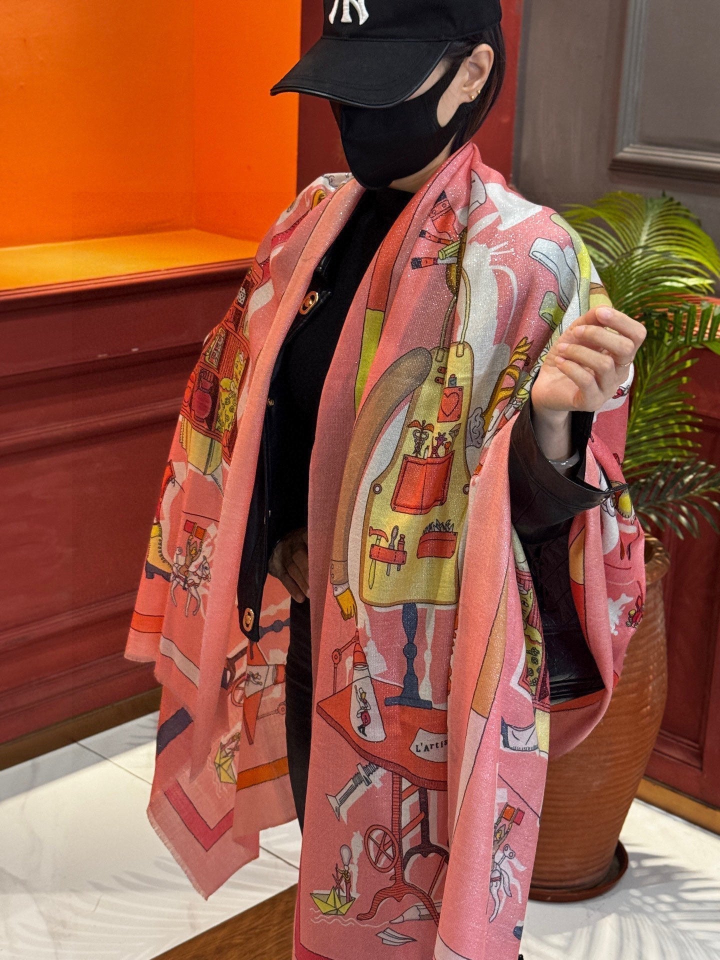 HERMES HERMES 25S SCARF 200 IN SILK 856442