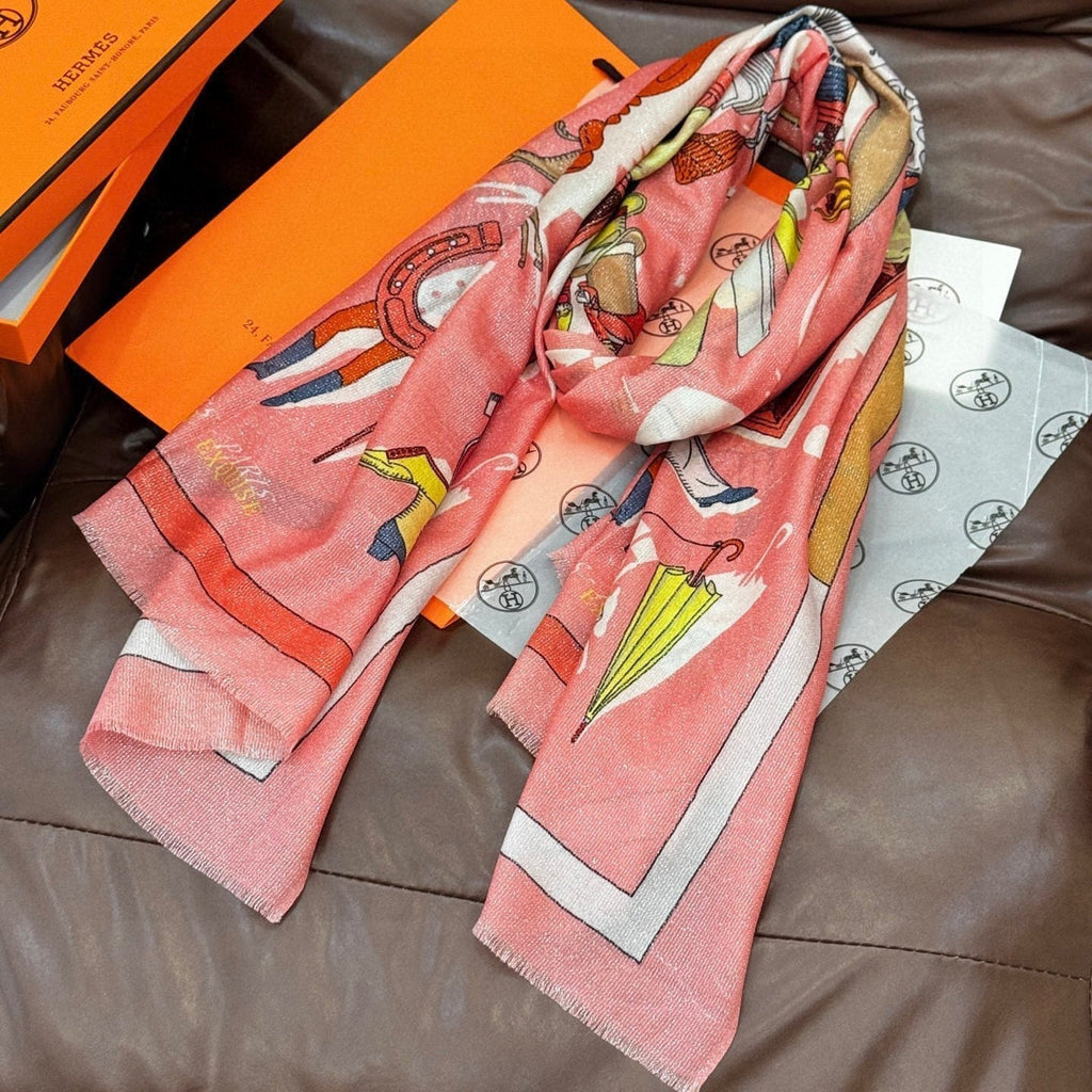 HERMES HERMES 25S SCARF 200 IN SILK 856442