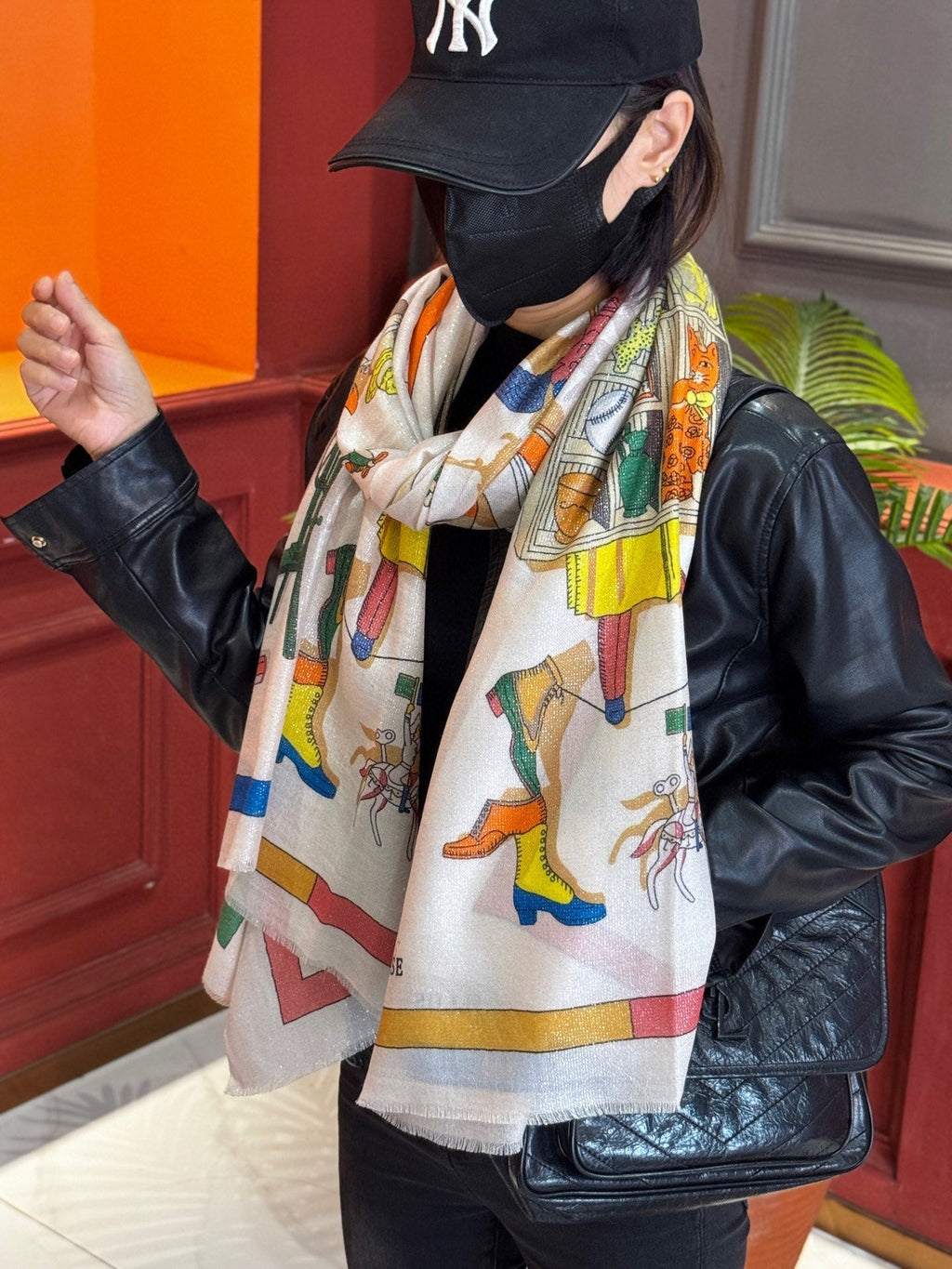 HERMES HERMES 25S SCARF 200 IN SILK 856443