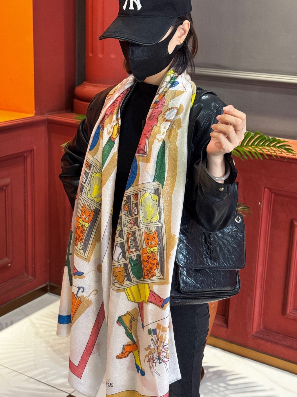 HERMES HERMES 25S SCARF 200 IN SILK 856443