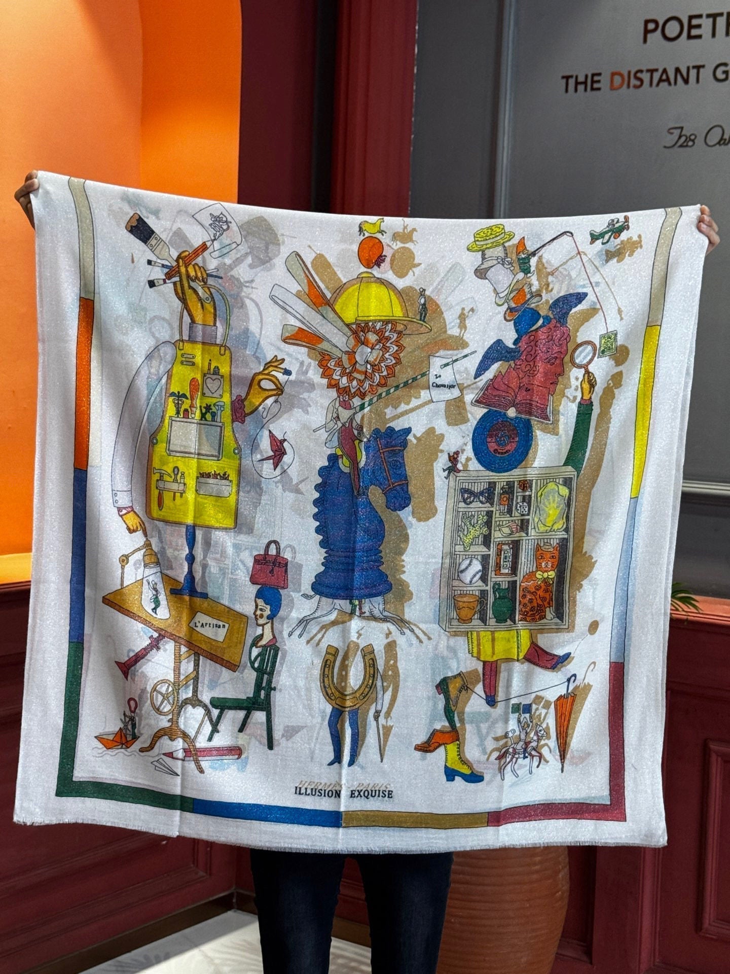 HERMES HERMES 25S SCARF 200 IN SILK 856443