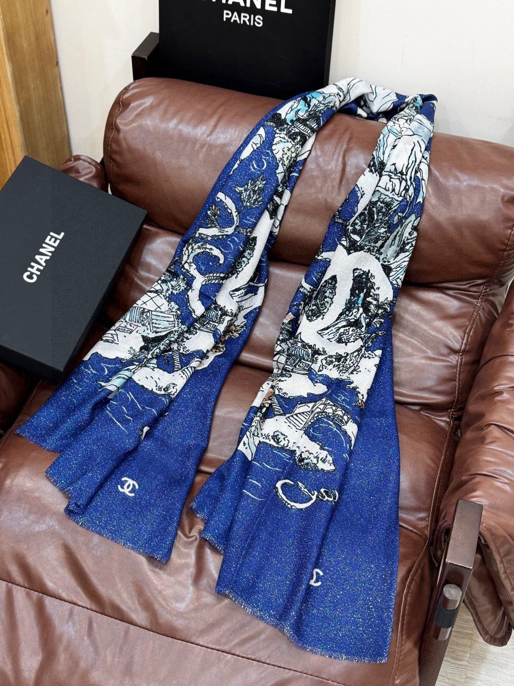 CHANEL 25S SCARF 200 CM IN CASHMERE 941753