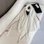 CHANEL SCARF 180 CM IN WHITE WITH RED BORDER CASHMERE SILK 287510