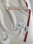 CHANEL SCARF 180 CM IN WHITE WITH RED BORDER CASHMERE SILK 287510
