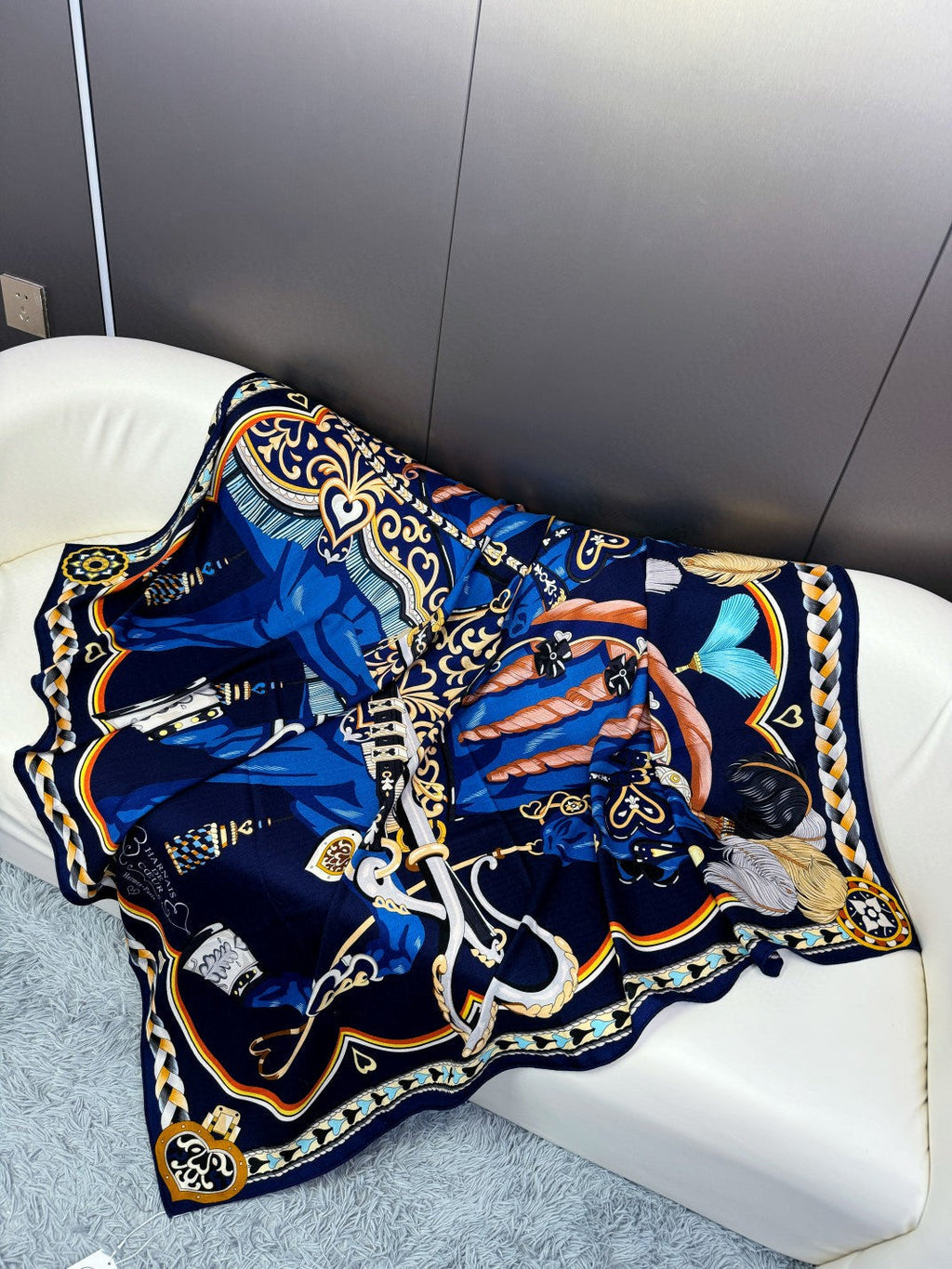 HERMES HERMES 25S SCARF 135 IN SILK 856320