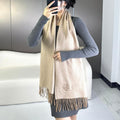 LOEWE SCARF 180 CM IN CAMEL BEIGE CASHMERE 383863