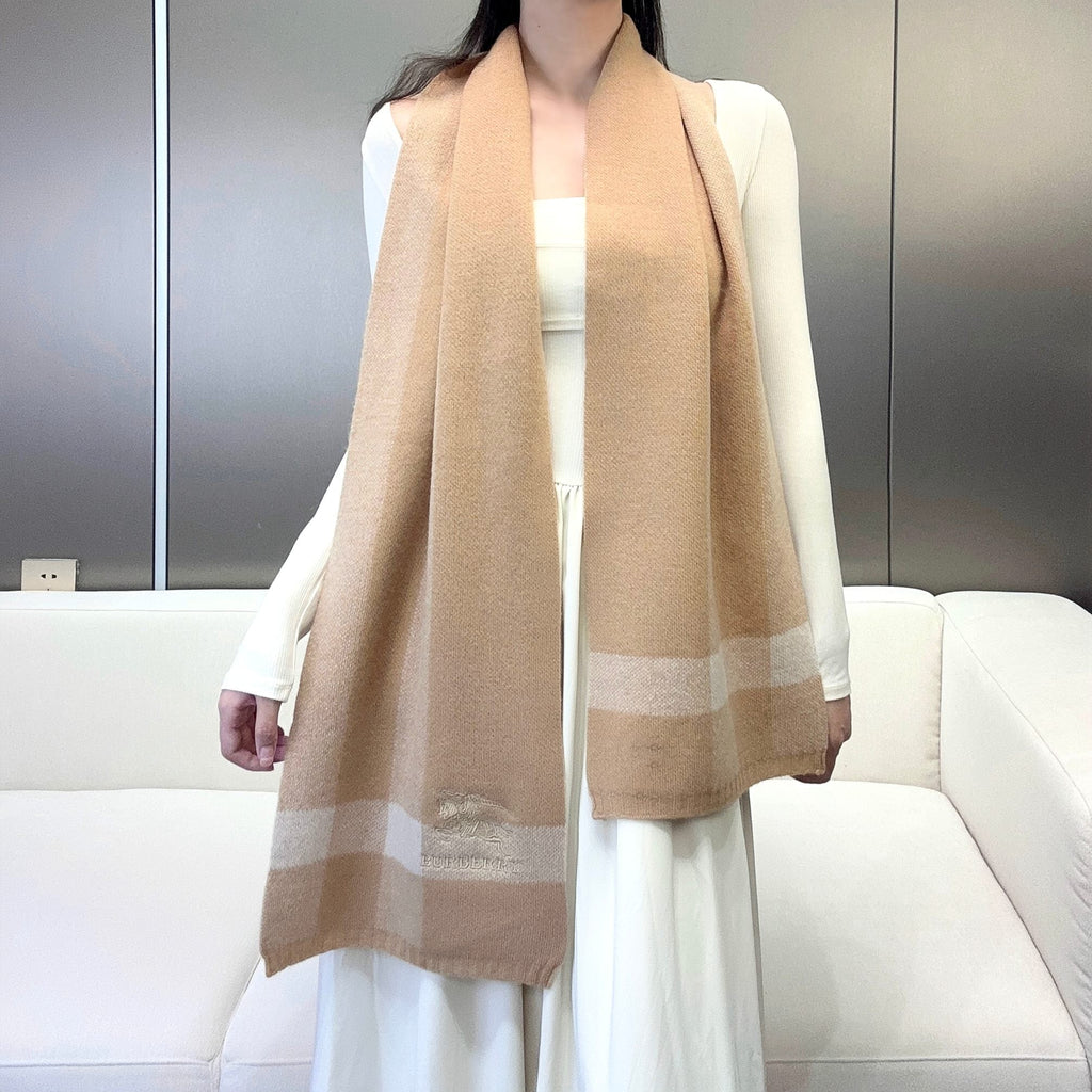 BURBERRY SCARF 190 CM IN TUSCAN BEIGE CASHMERE  398394