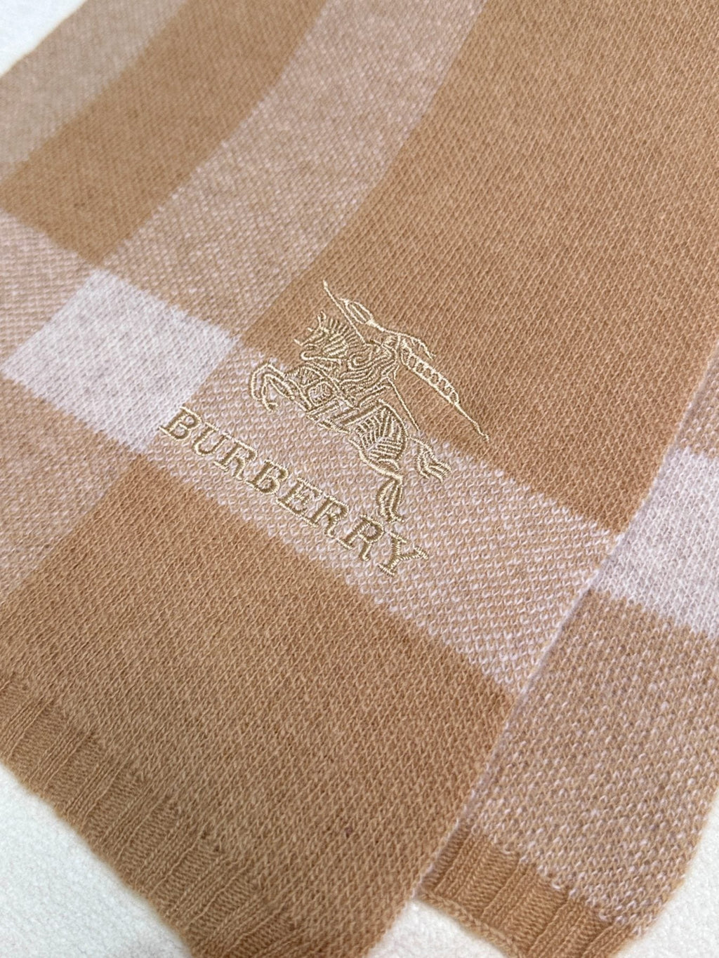 BURBERRY SCARF 190 CM IN TUSCAN BEIGE CASHMERE  398394