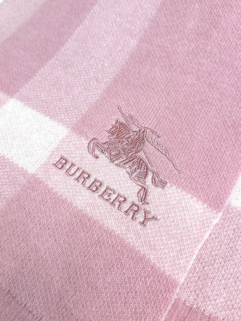 BURBERRY SCARF 190 CM IN LIGHT PINK CASHMERE  398396