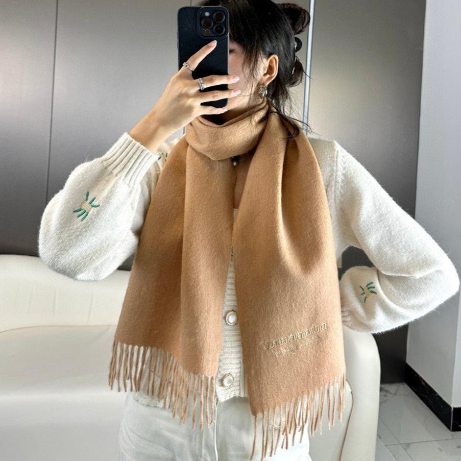 BURBERRY SCARF 180 CM IN TUSCAN BEIGE CASHMERE 398418