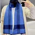 BURBERRY SCARF 180 CM IN TRUE BLUE CASHMERE 403869