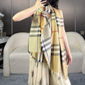 BURBERRY BBR SCARF 220 CM IN SILK CASHMERE 481239