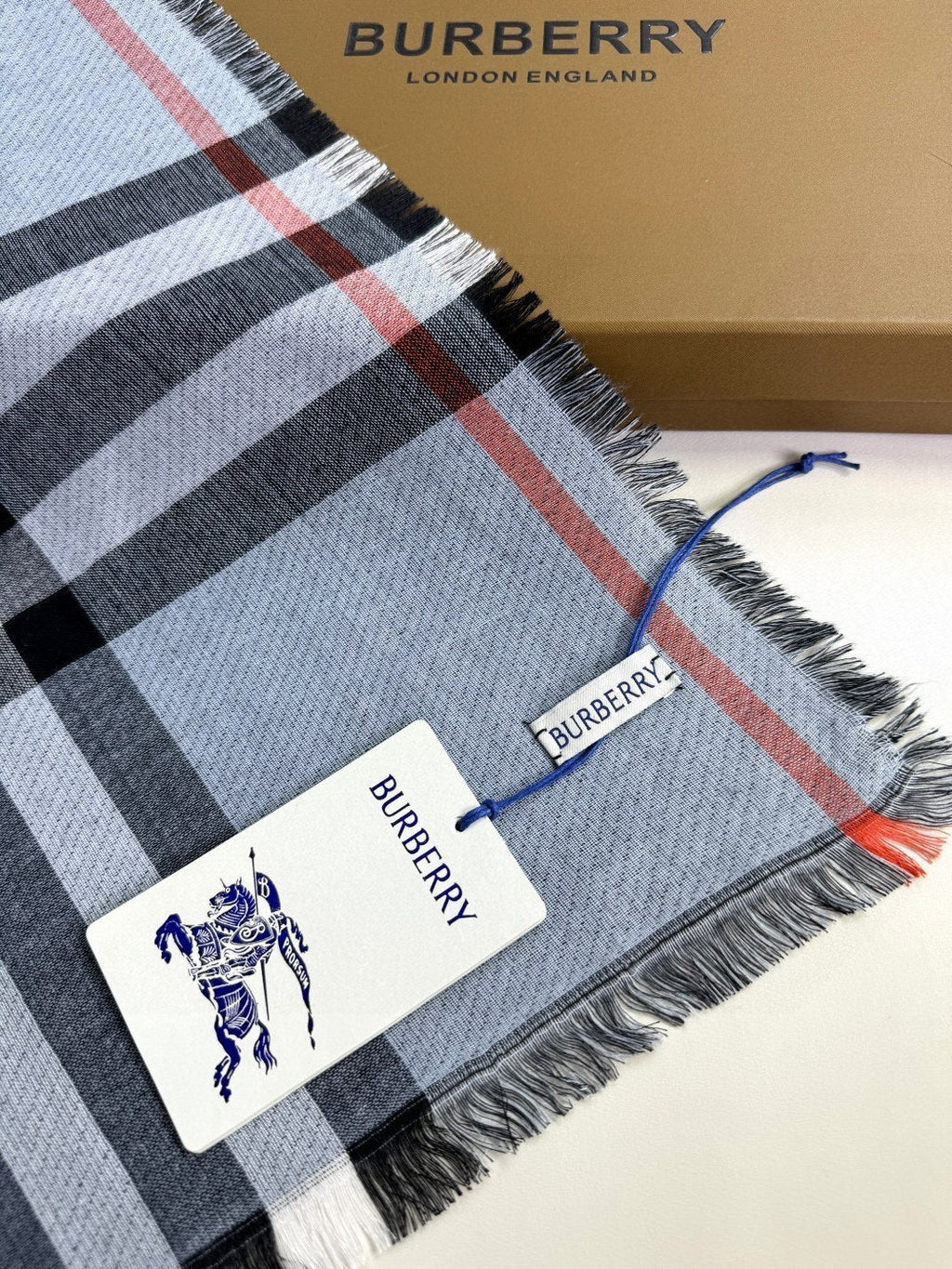 BURBERRY BBR SCARF 220 CM IN SILK CASHMERE 481241