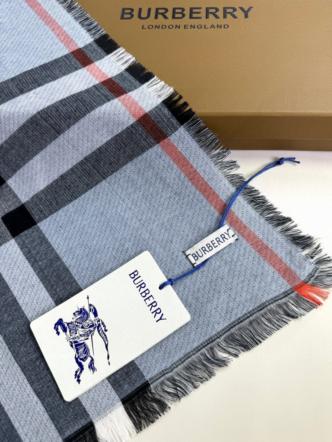 BURBERRY BBR SCARF 220 CM IN SILK CASHMERE 481241