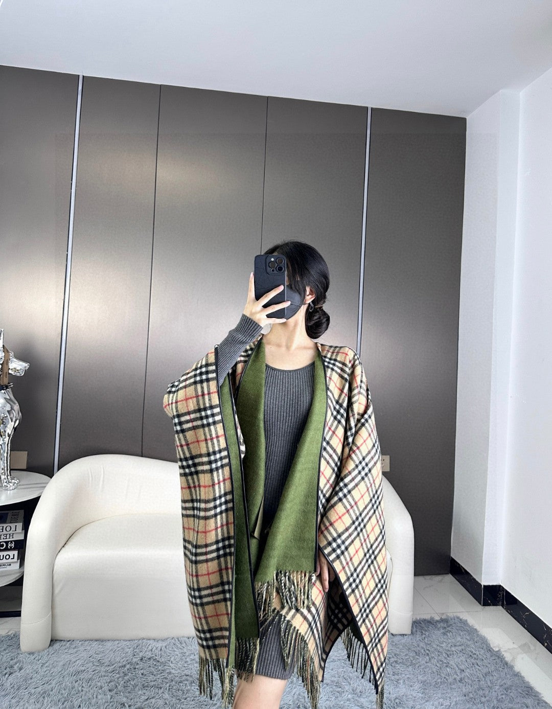 BURBERRY BBR SCARF IN CASHMERE 579410