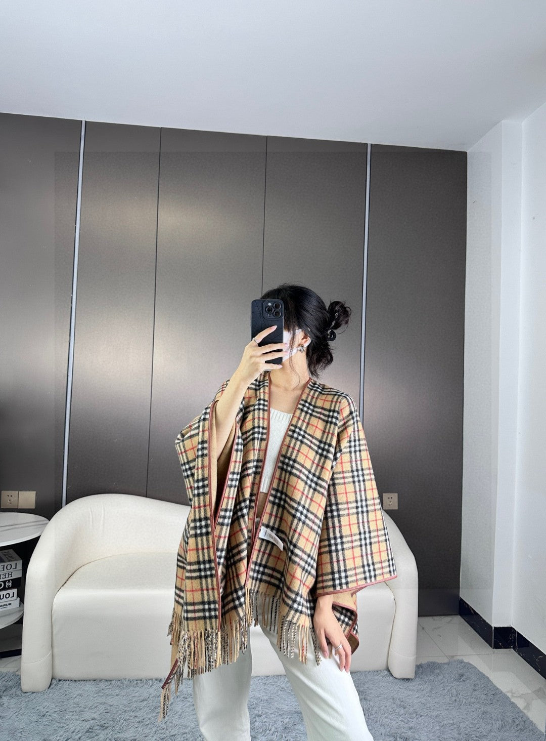 BURBERRY BBR SCARF IN CASHMERE 579411