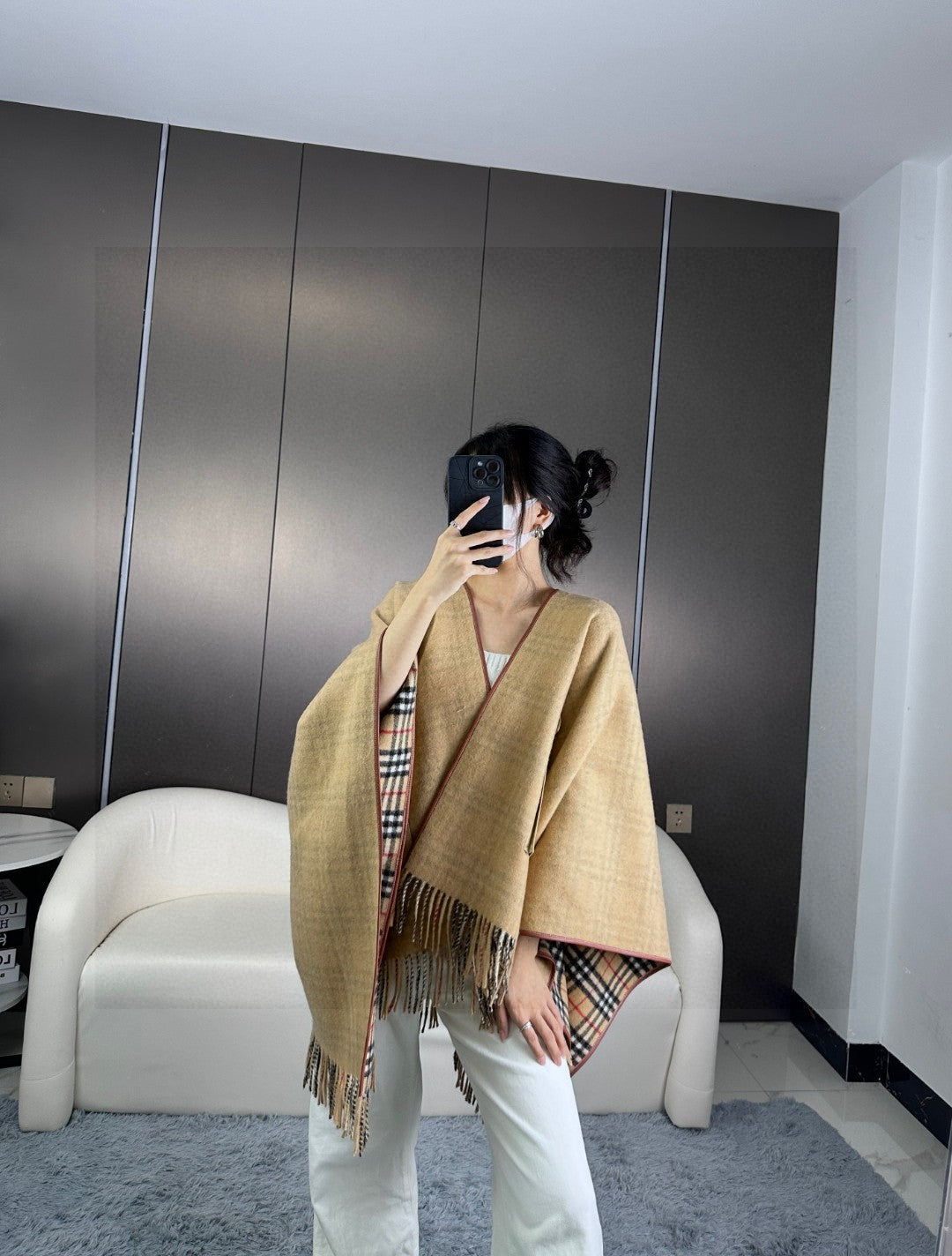 BURBERRY BBR SCARF IN CASHMERE 579411