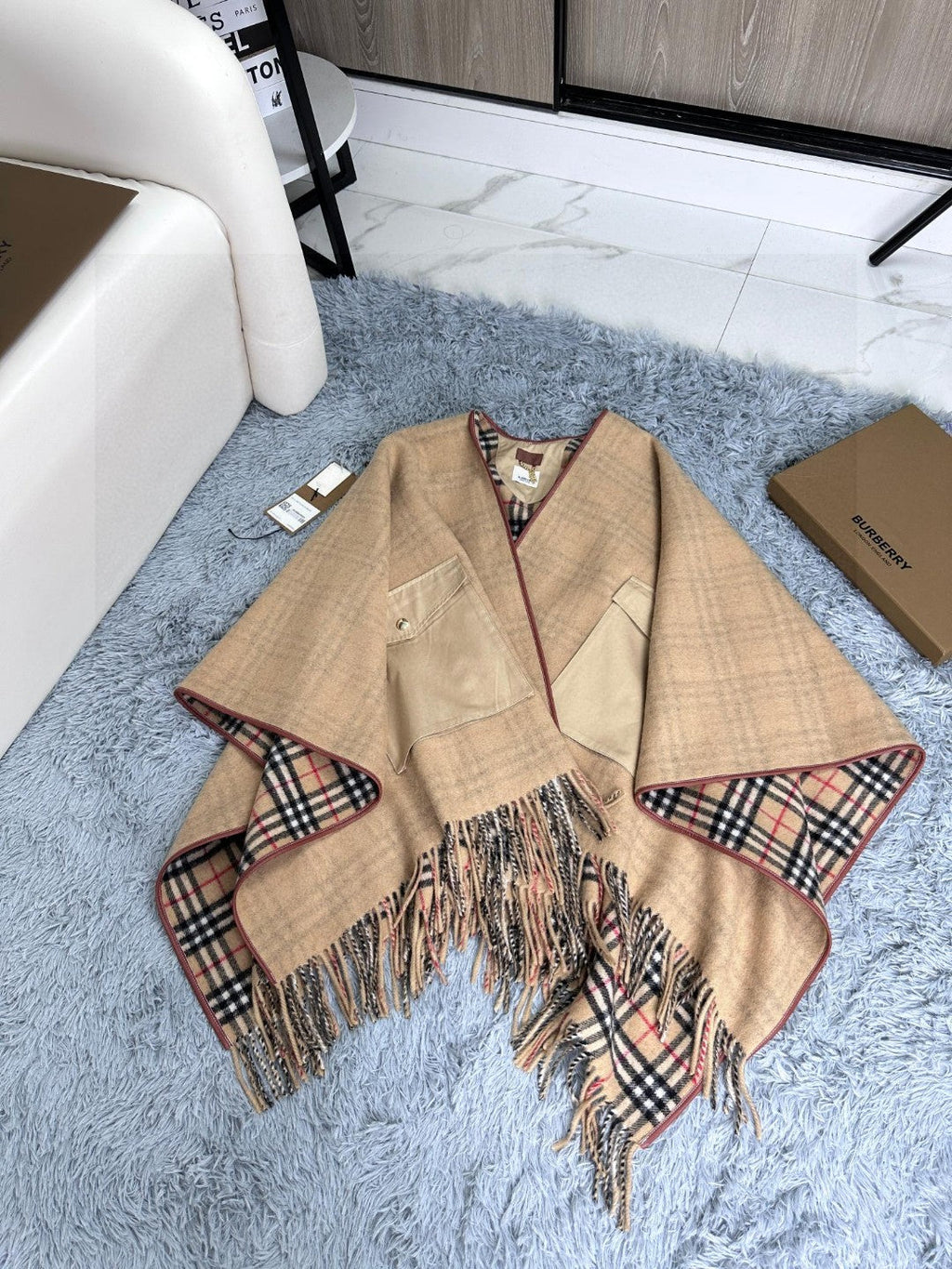 BURBERRY BBR SCARF IN CASHMERE 579411