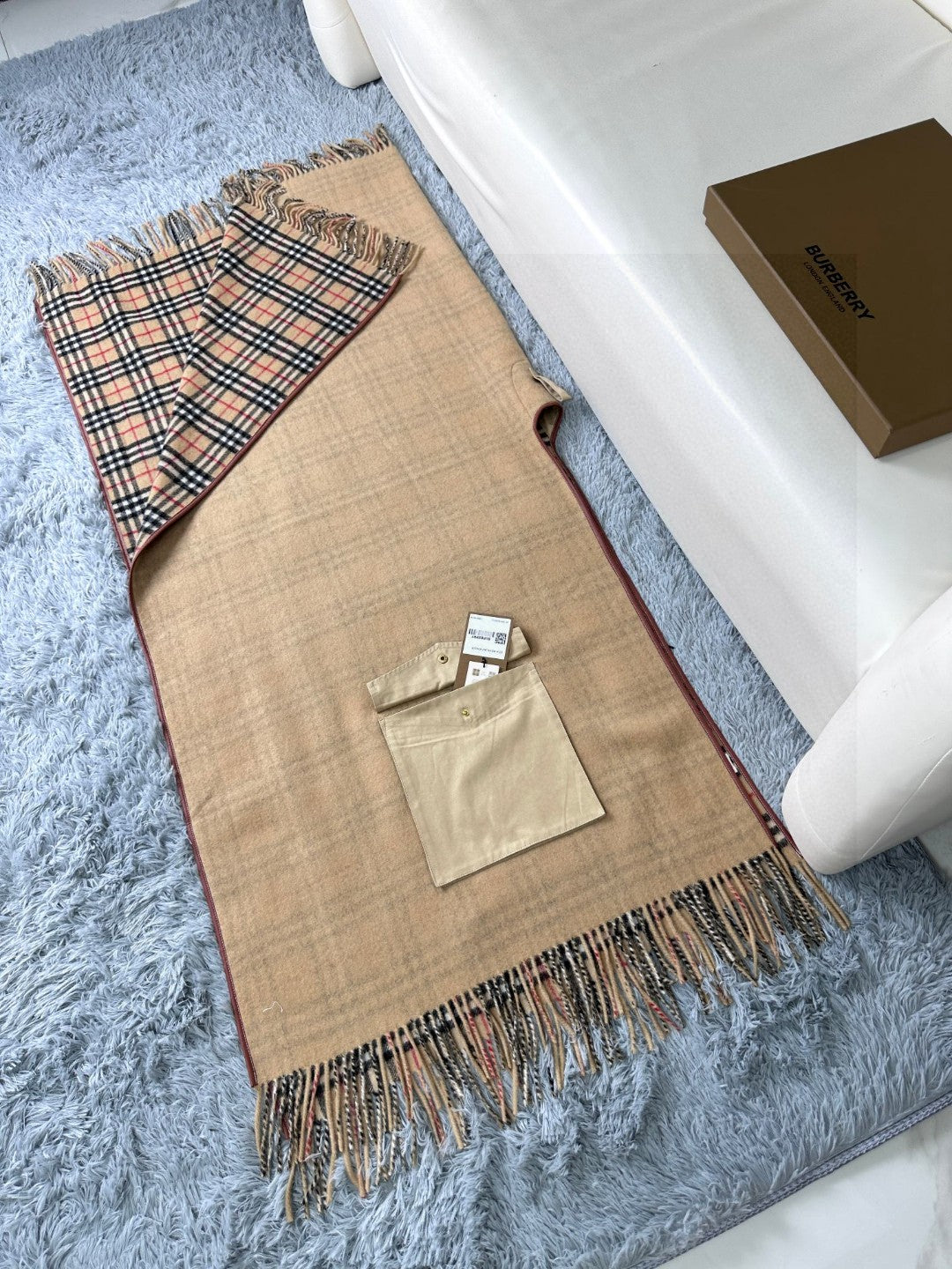 BURBERRY BBR SCARF IN CASHMERE 579411