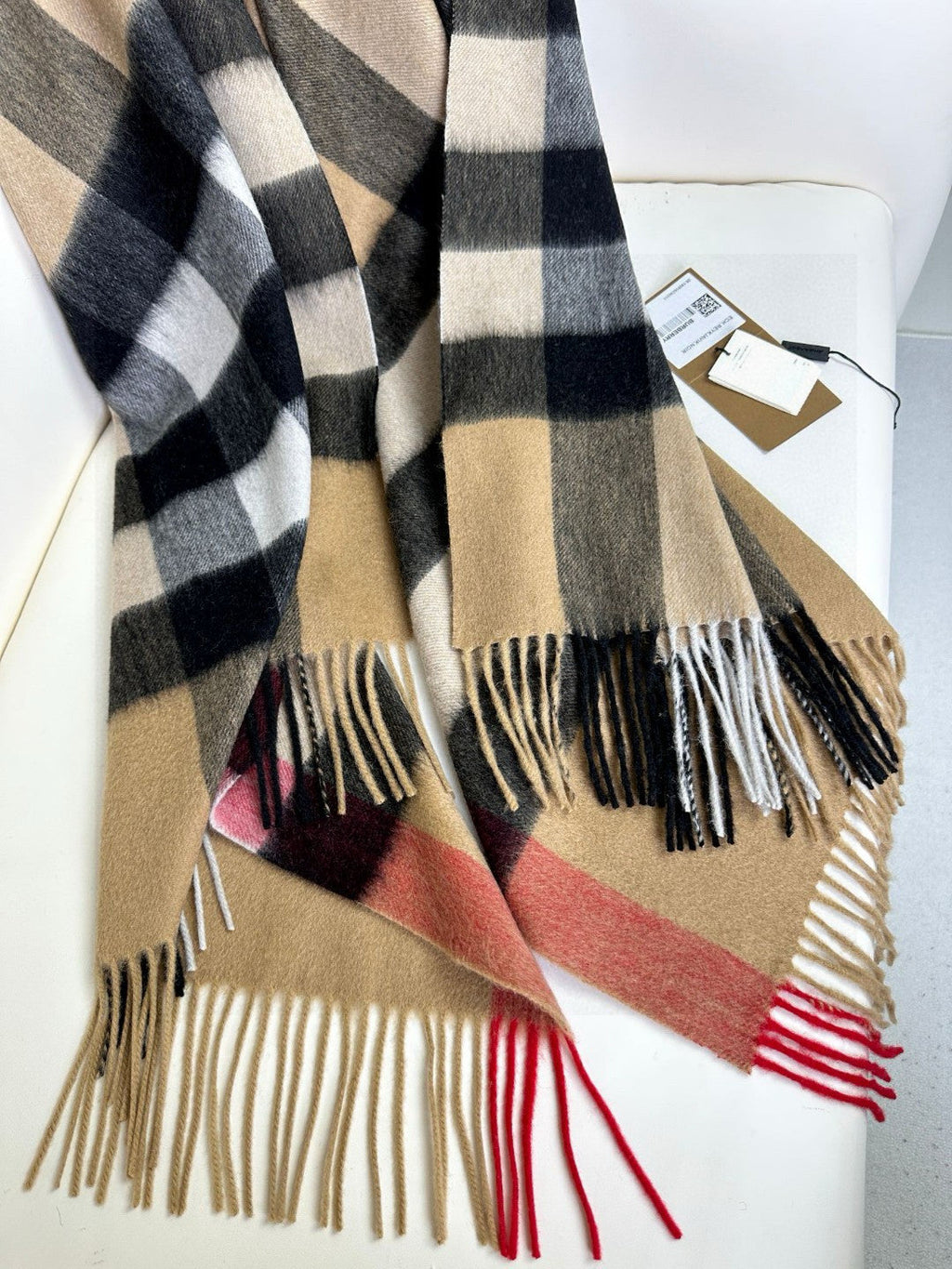 BURBERRY BBR SCARF 200 CM IN CASHMERE 726424