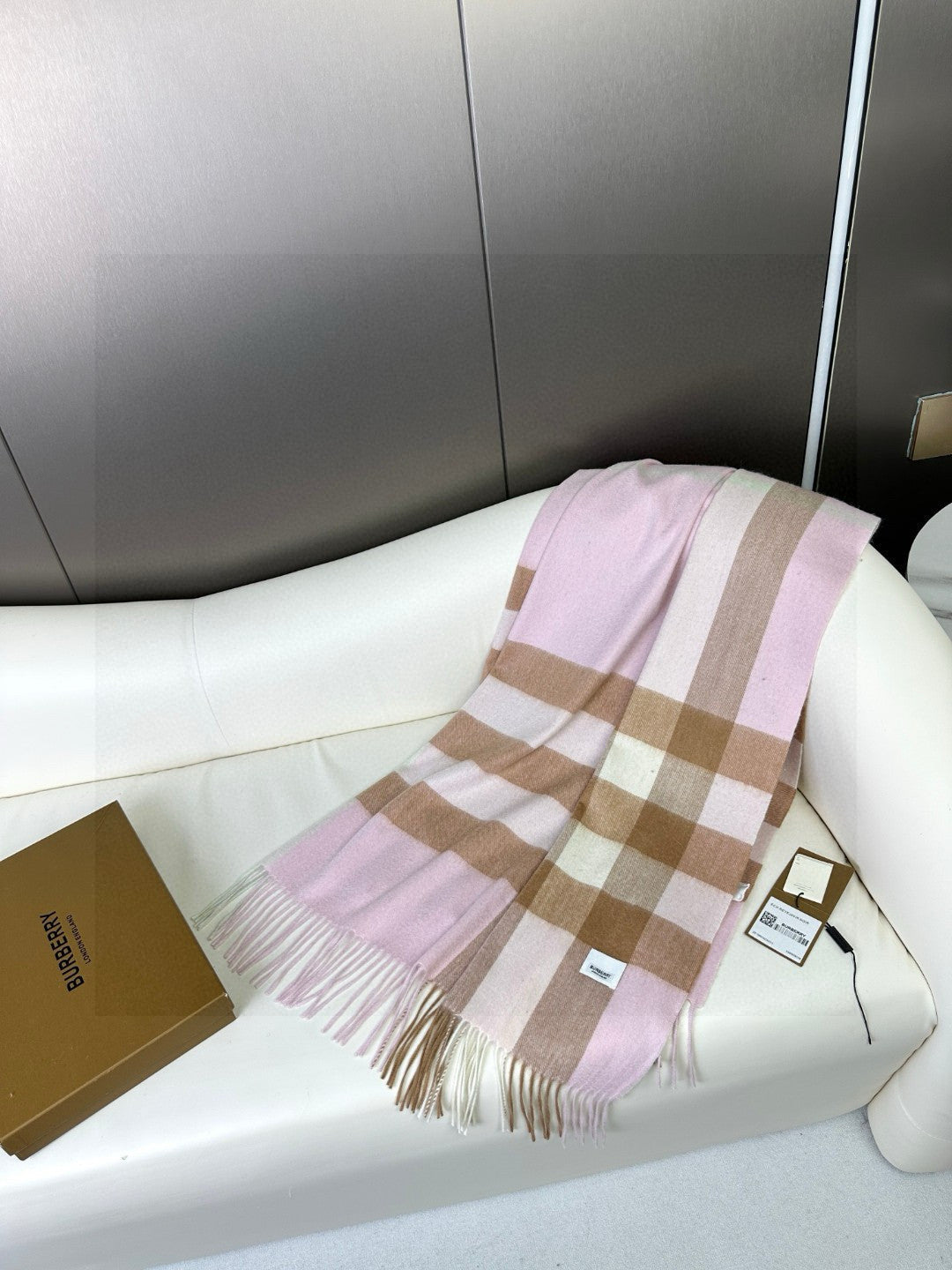 BURBERRY BBR SCARF 200 CM IN CASHMERE 726425