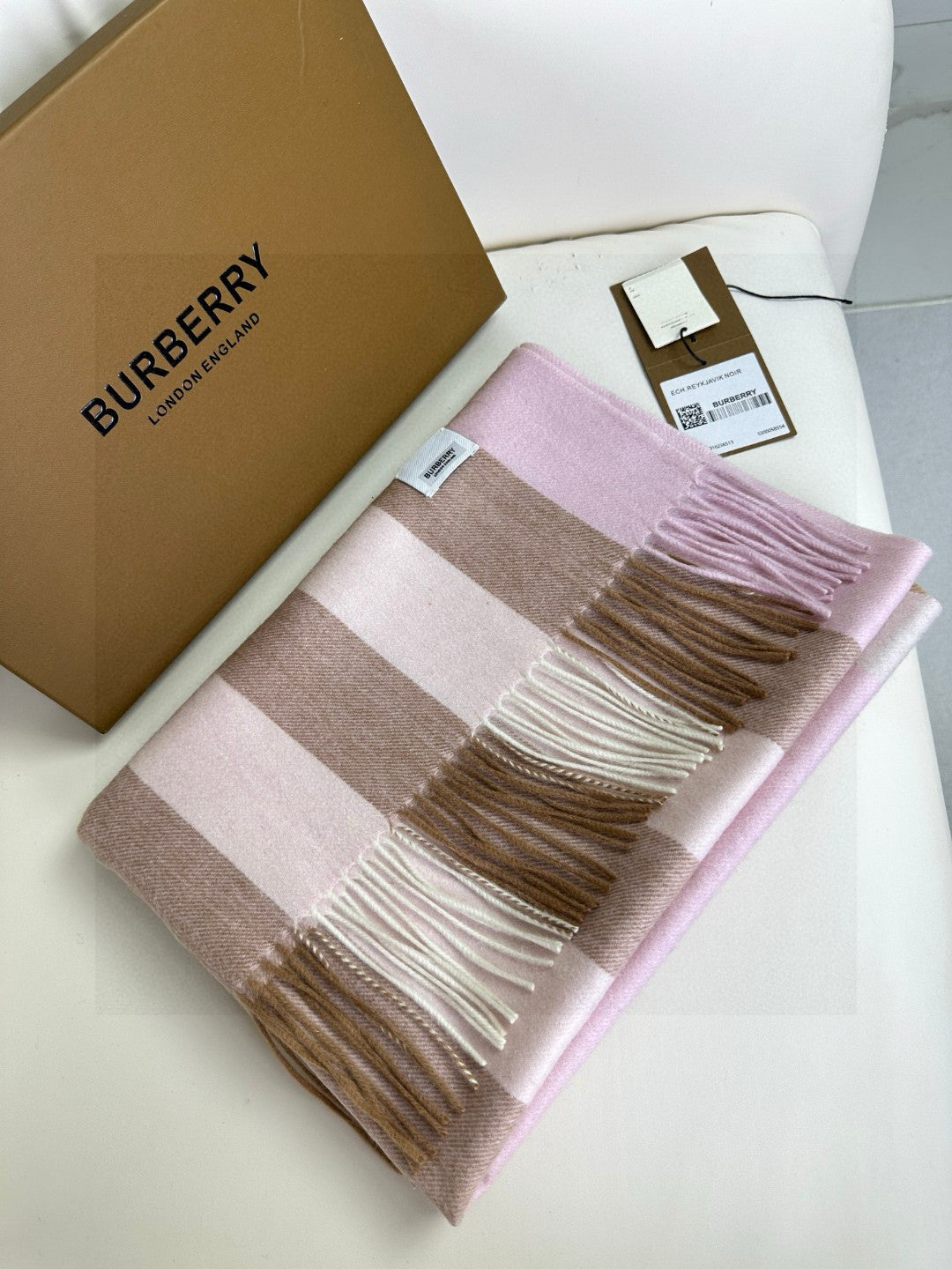 BURBERRY BBR SCARF 200 CM IN CASHMERE 726425