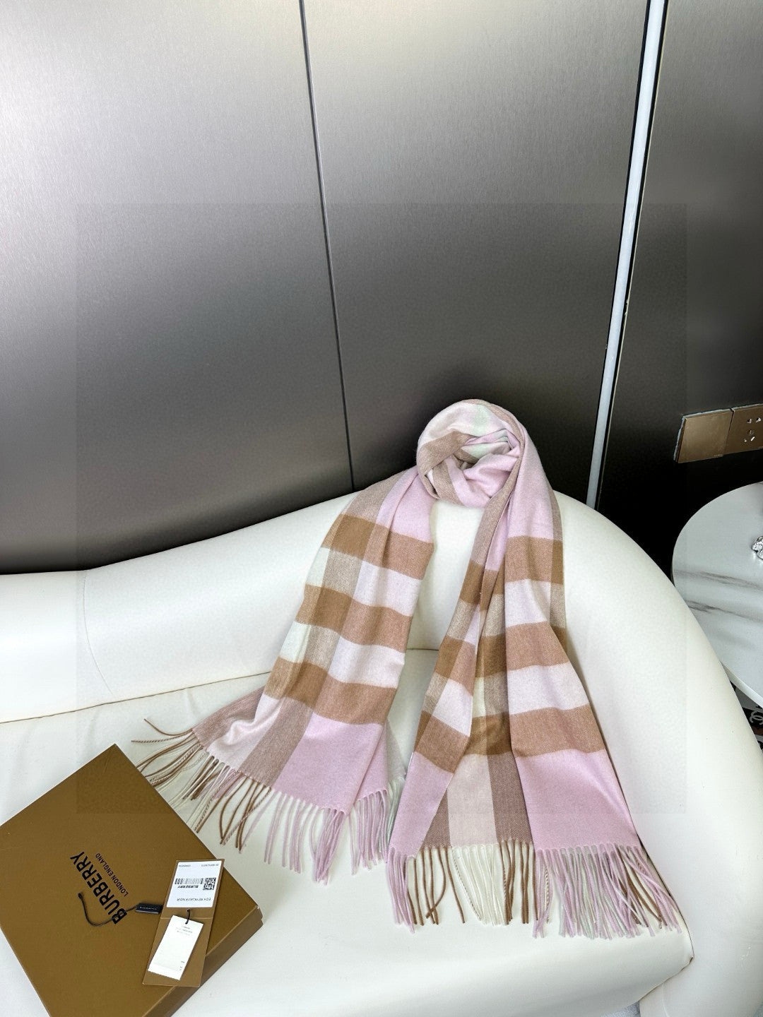 BURBERRY BBR SCARF 200 CM IN CASHMERE 726425