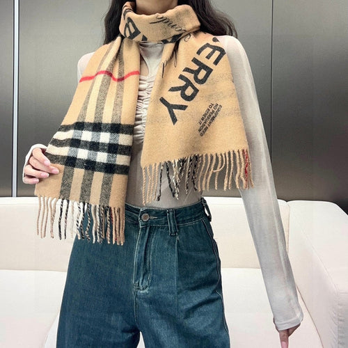 BURBERRY BBR SCARF 168 CM IN CASHMERE 646476