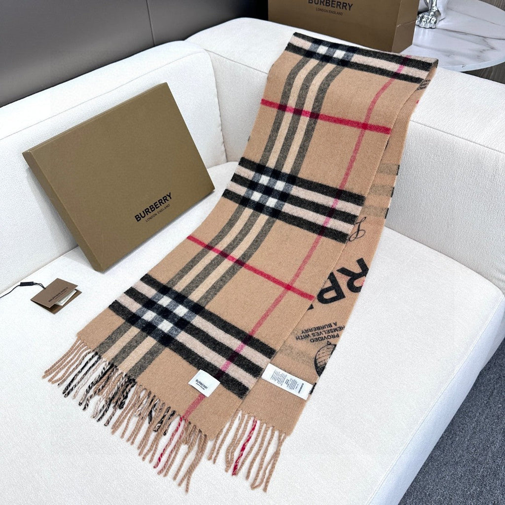 BURBERRY BBR SCARF 168 CM IN CASHMERE 646476
