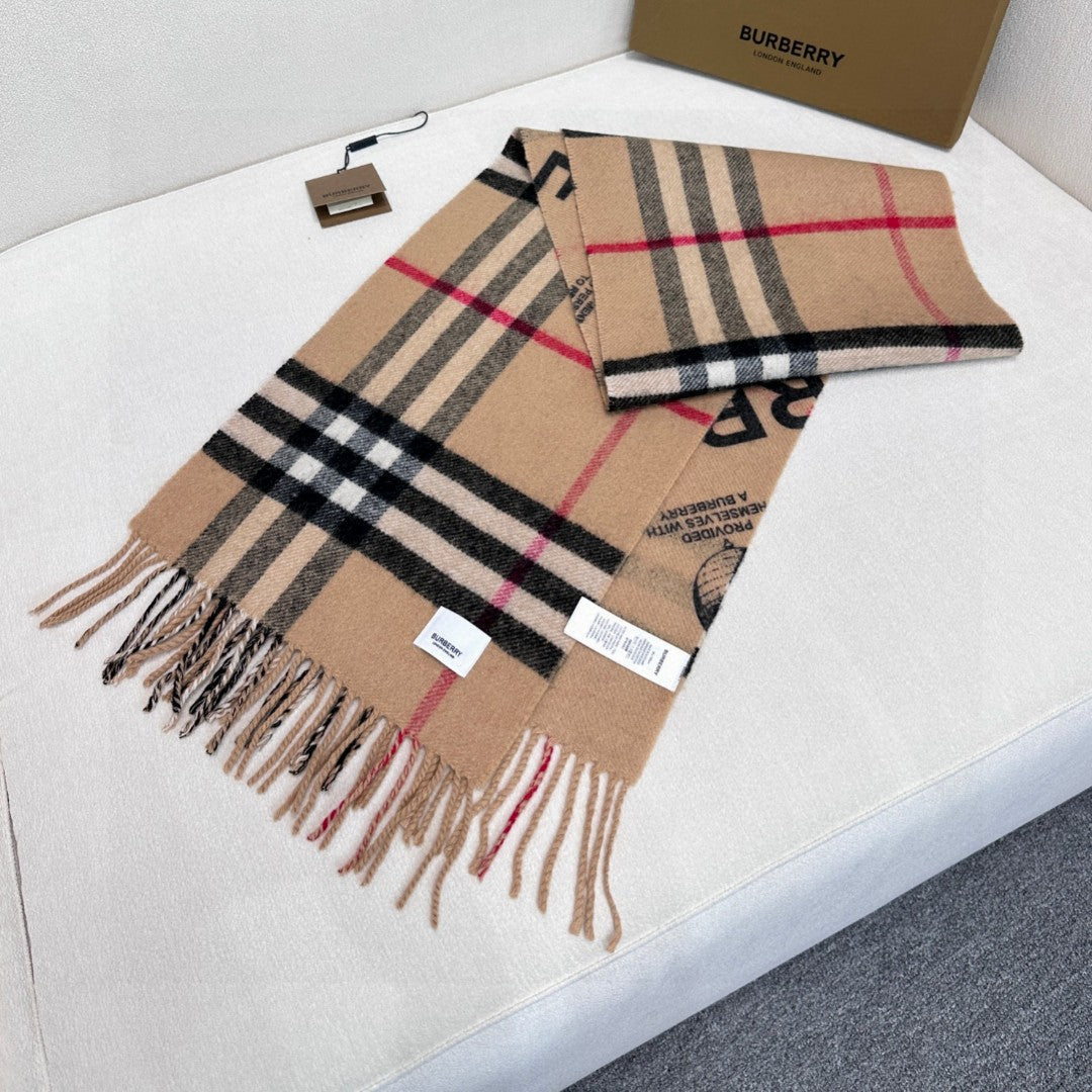 BURBERRY BBR SCARF 168 CM IN CASHMERE 646476