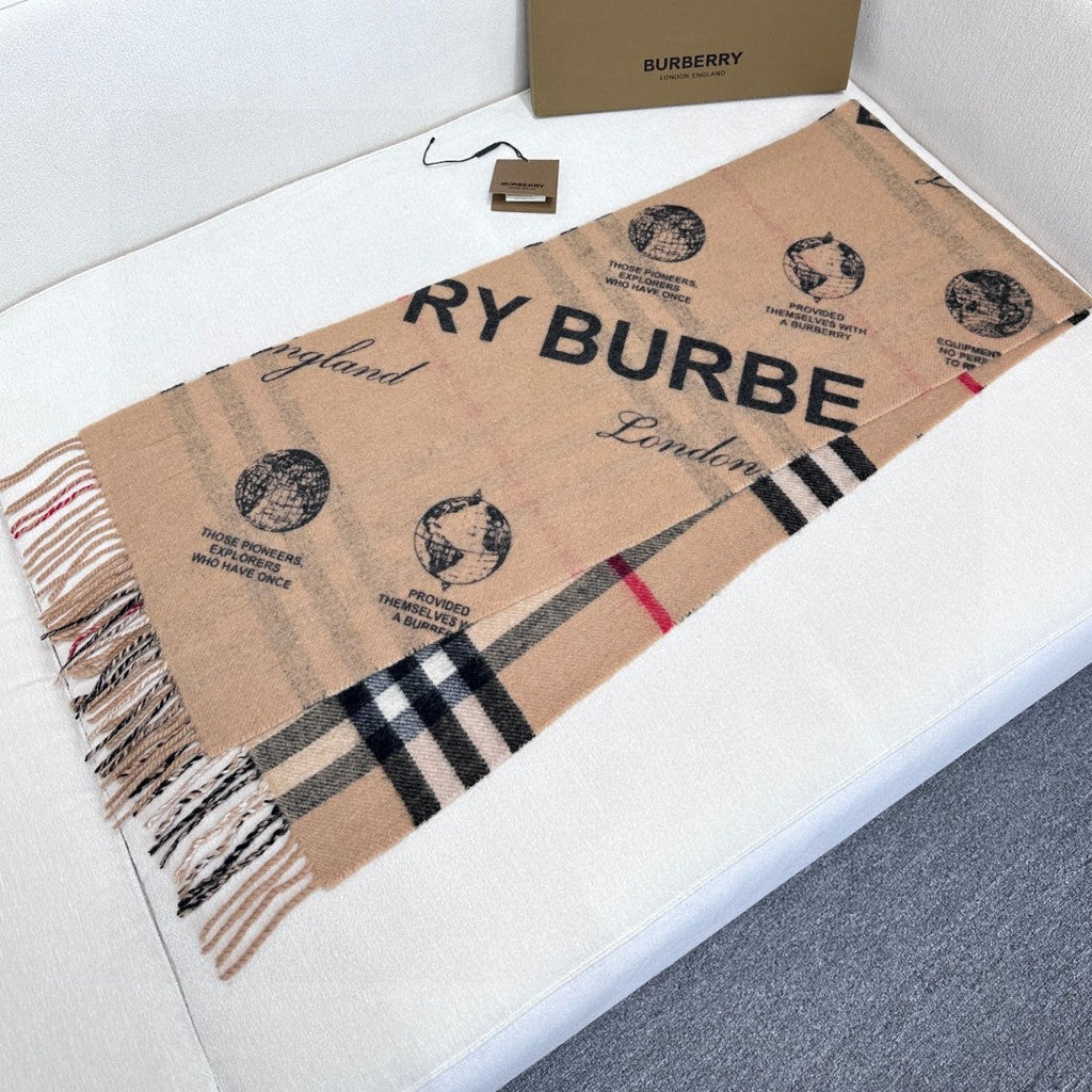 BURBERRY BBR SCARF 168 CM IN CASHMERE 646476