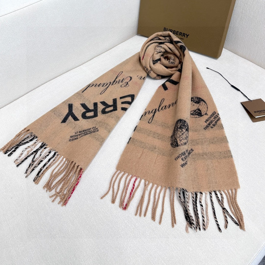 BURBERRY BBR SCARF 168 CM IN CASHMERE 646476