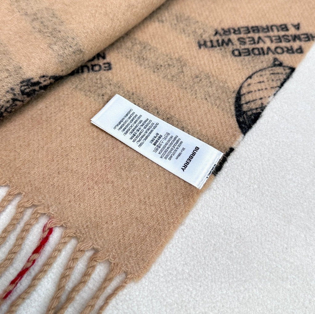 BURBERRY BBR SCARF 168 CM IN CASHMERE 646476