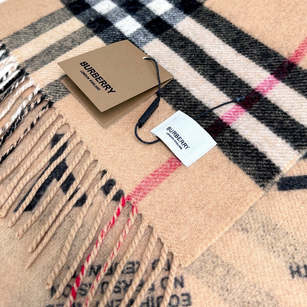 BURBERRY BBR SCARF 168 CM IN CASHMERE 646476