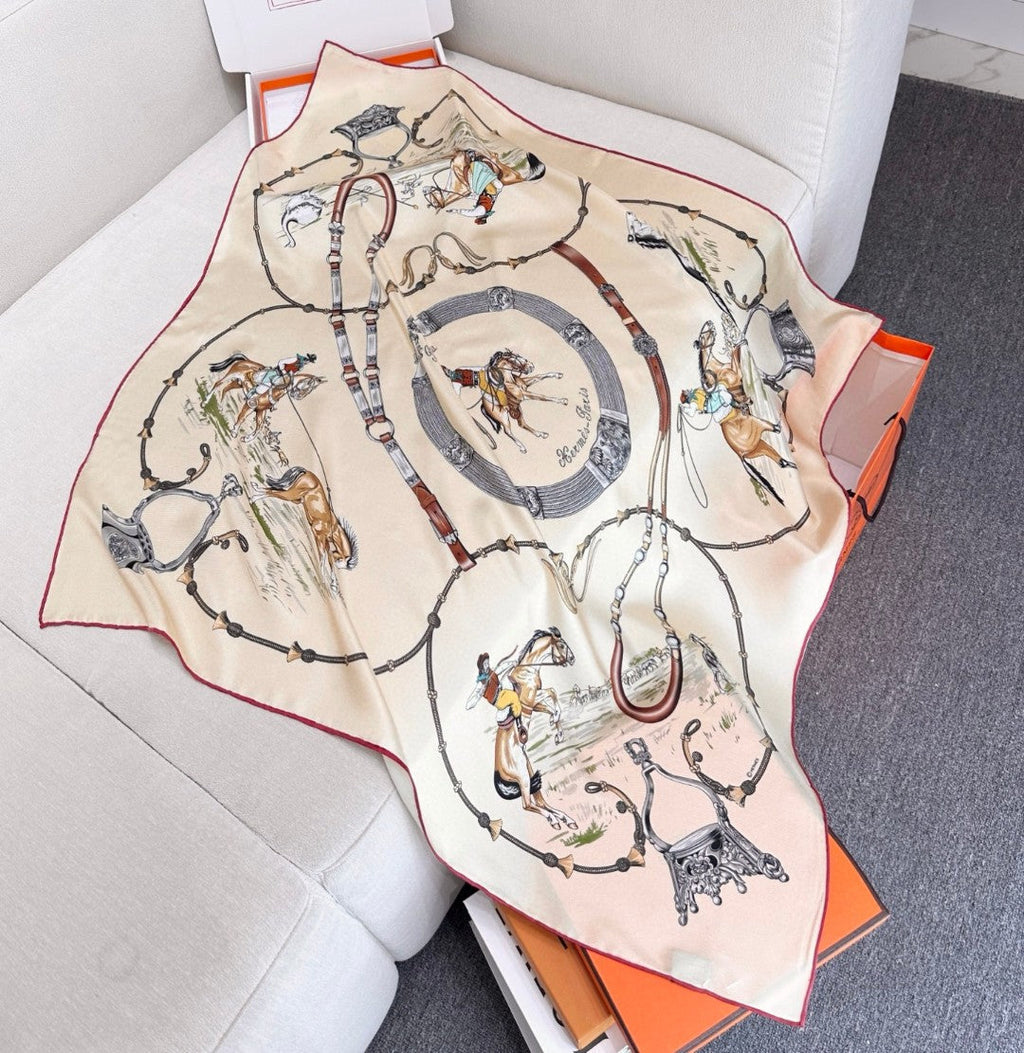 HERMES HERMES 25S SCARF 90 IN SILK 720006