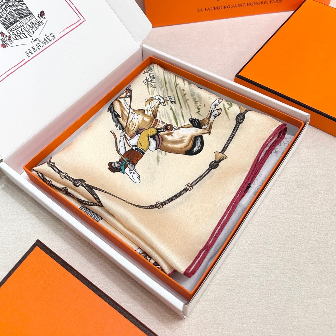 HERMES HERMES 25S SCARF 90 IN SILK 720006