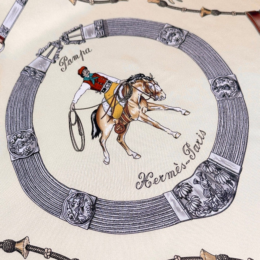 HERMES HERMES 25S SCARF 90 IN SILK 720006