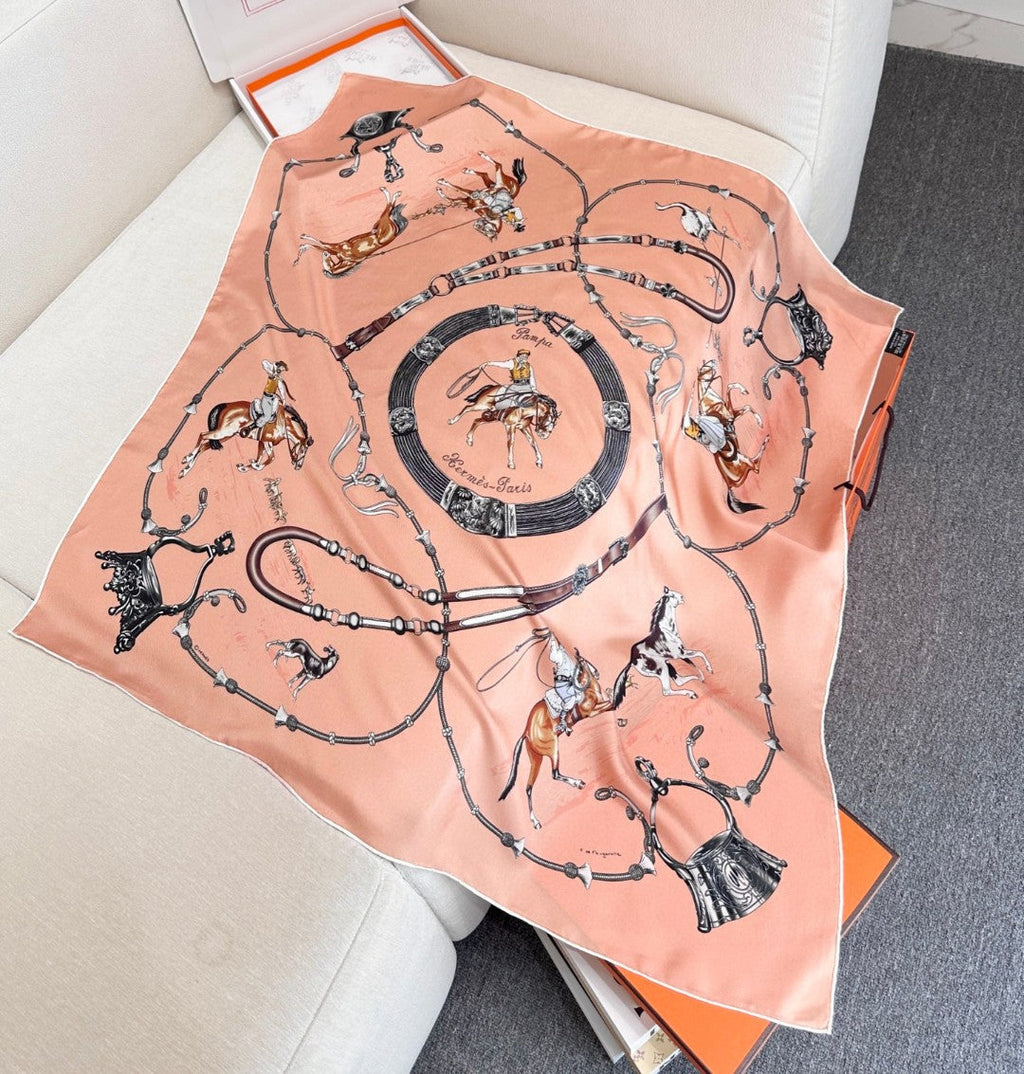HERMES HERMES 25S SCARF 90 IN SILK 720007
