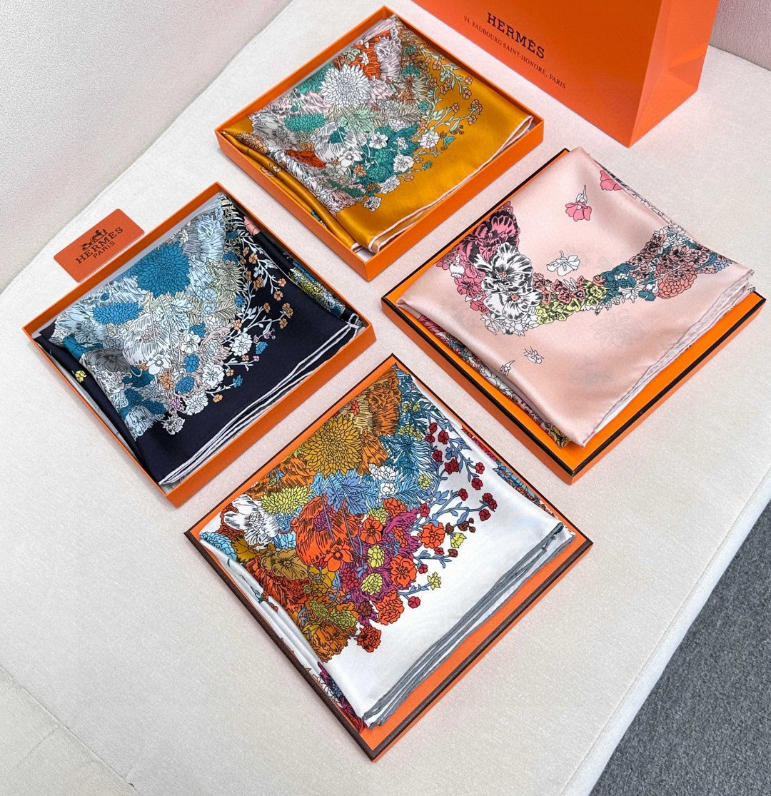 HERMES HERMES 25S SCARF 90 IN SILK 729030