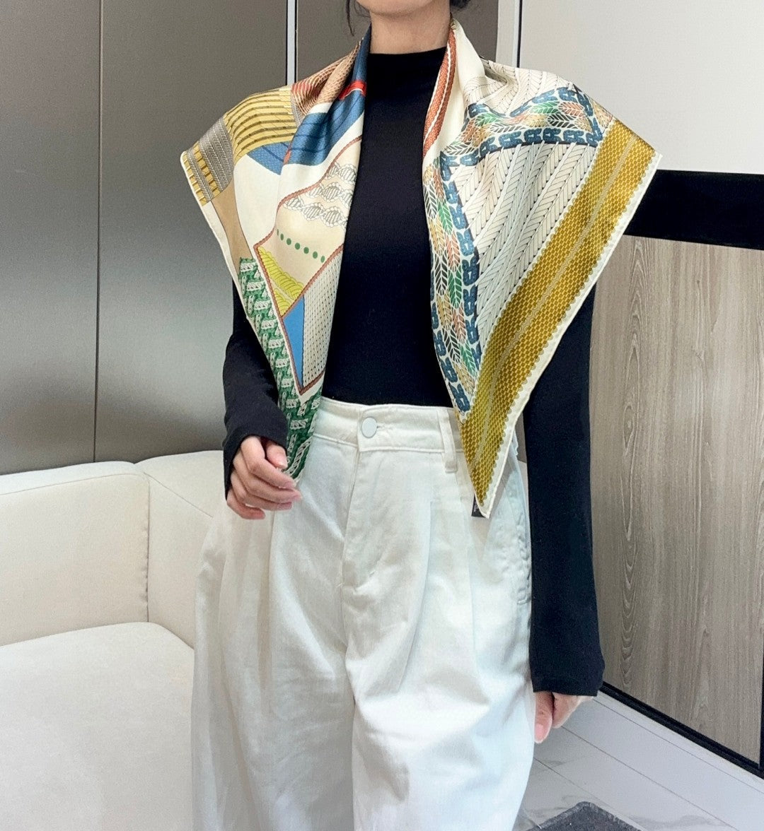 HERMES HERMES 25S SCARF 90 IN SILK 735858