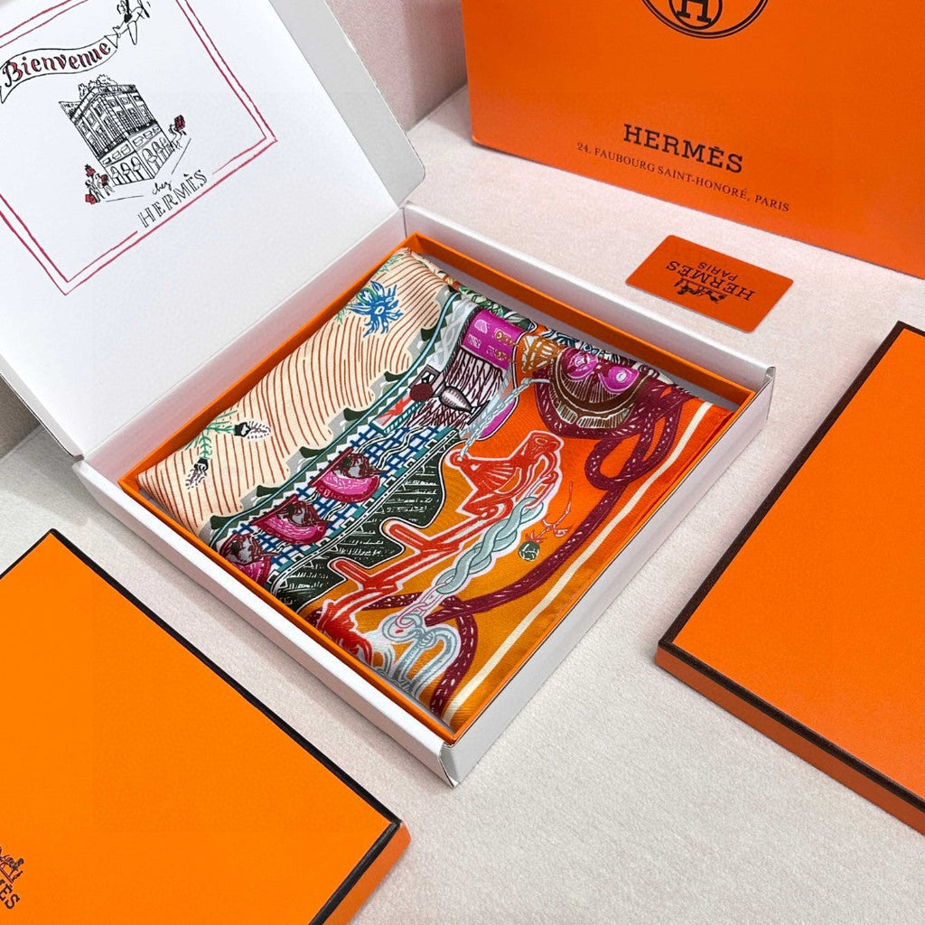HERMES HERMES 25S SCARF 90 IN SILK 726441