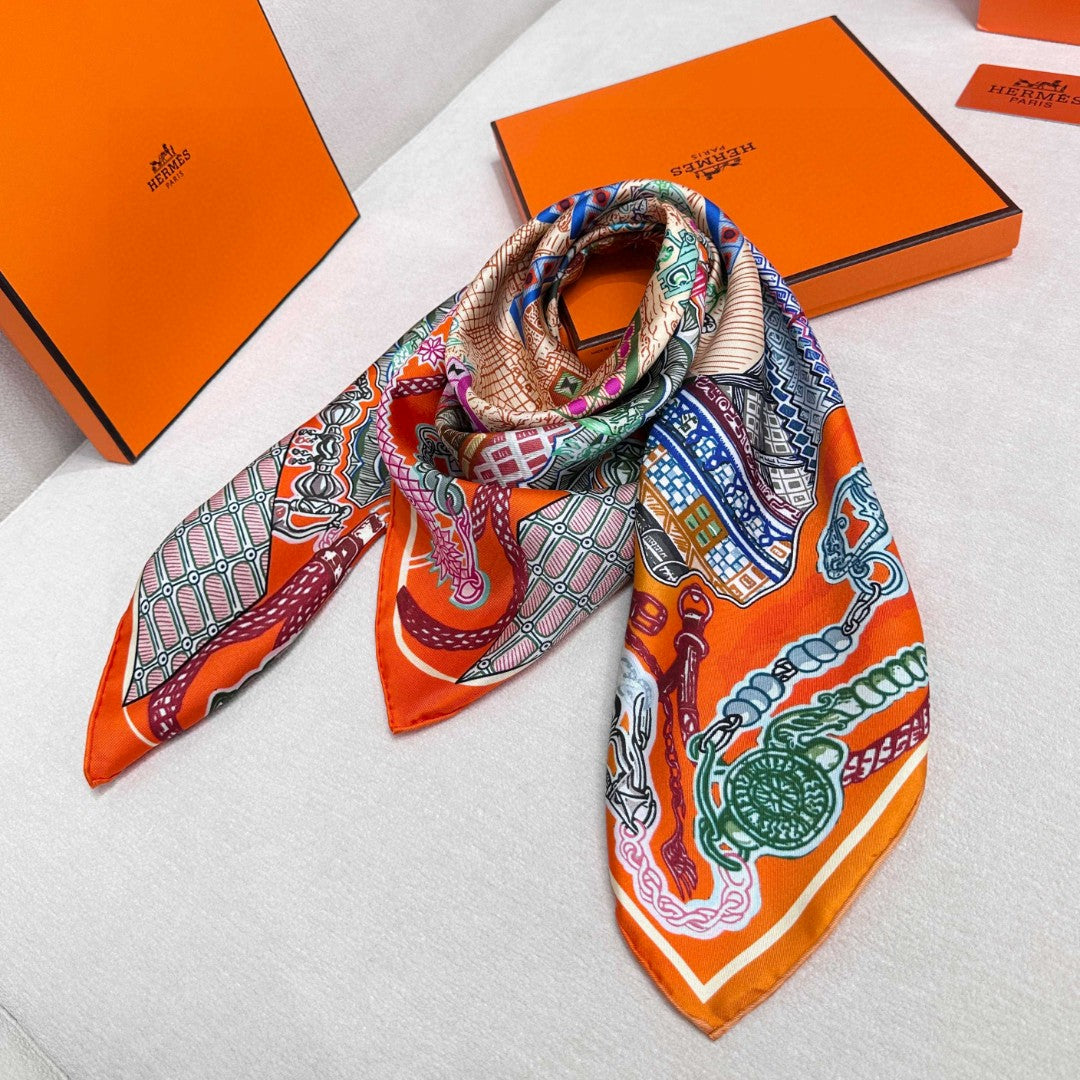 HERMES HERMES 25S SCARF 90 IN SILK 726441