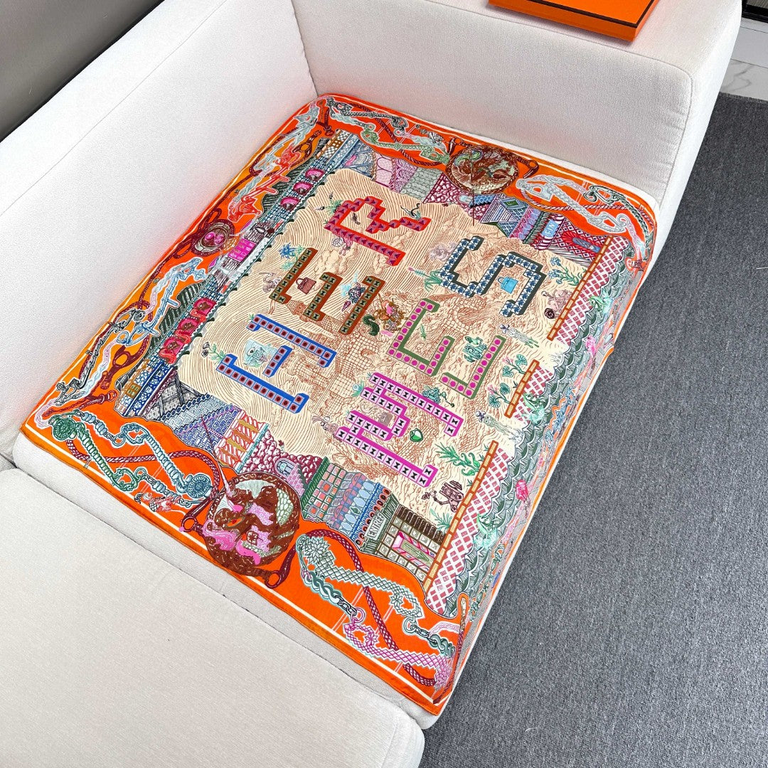 HERMES HERMES 25S SCARF 90 IN SILK 726441