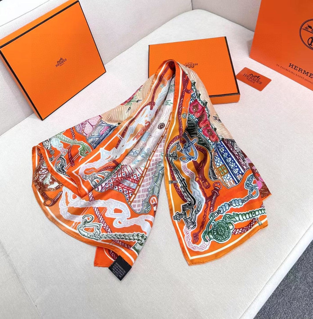 HERMES HERMES 25S SCARF 90 IN SILK 726441