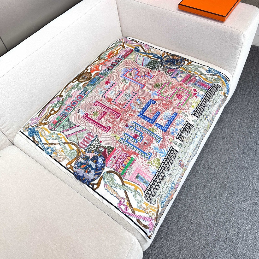 HERMES HERMES 25S SCARF 90 IN SILK 726442