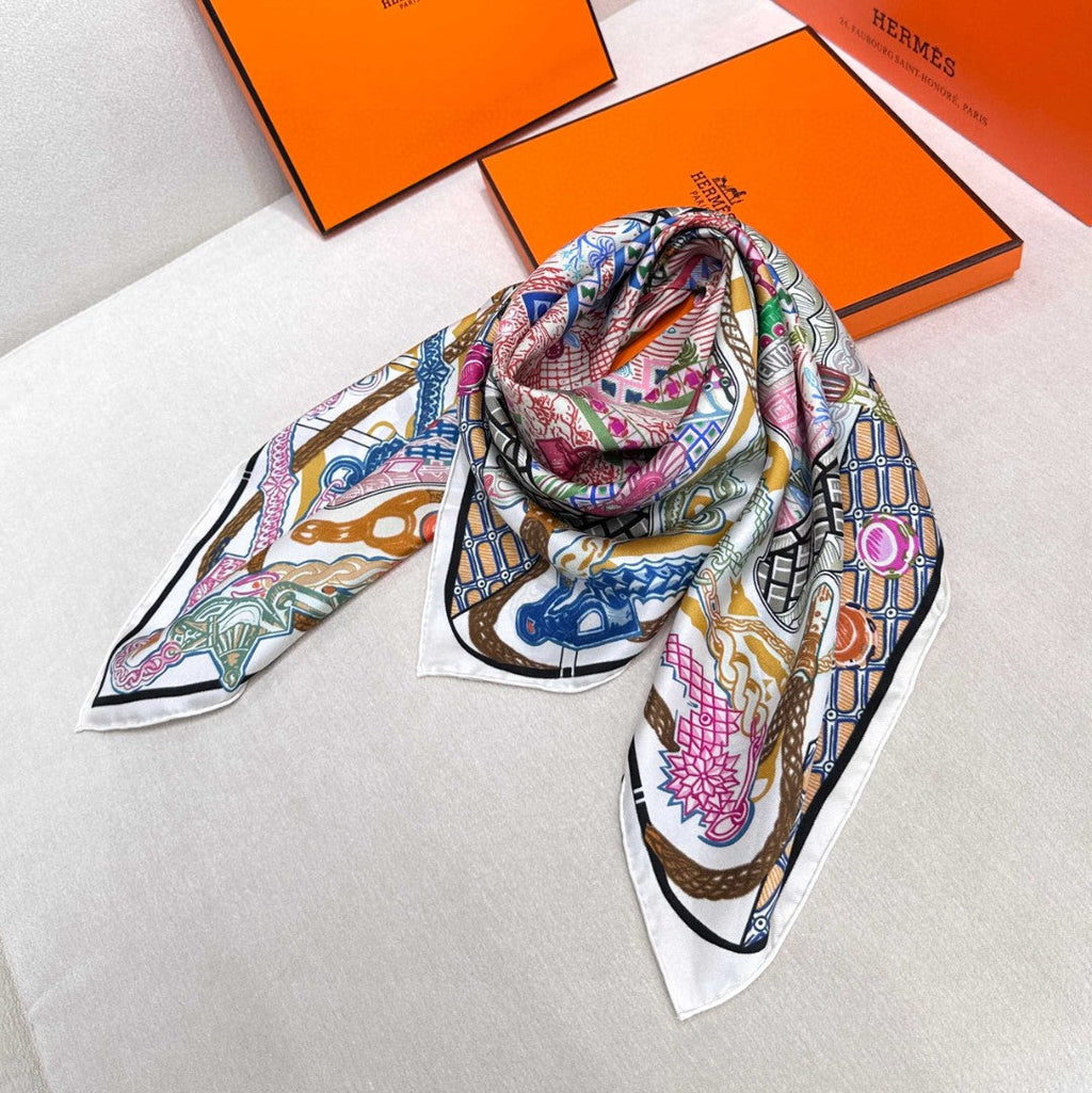HERMES HERMES 25S SCARF 90 IN SILK 726442