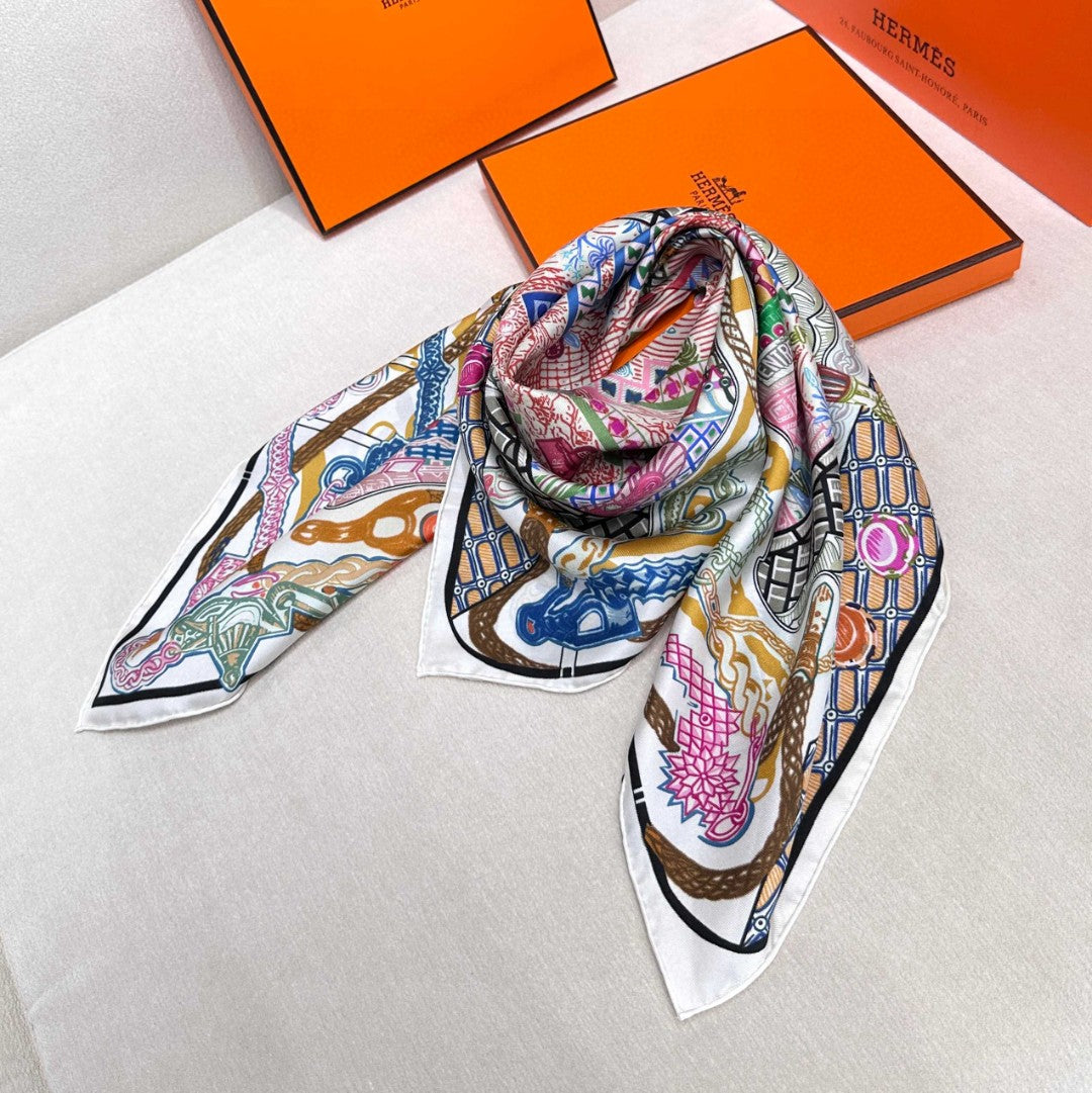 HERMES HERMES 25S SCARF 90 IN SILK 726442