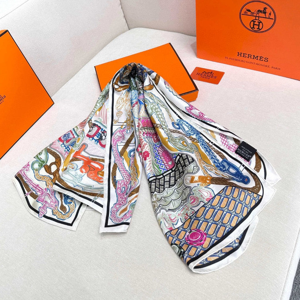 HERMES HERMES 25S SCARF 90 IN SILK 726442